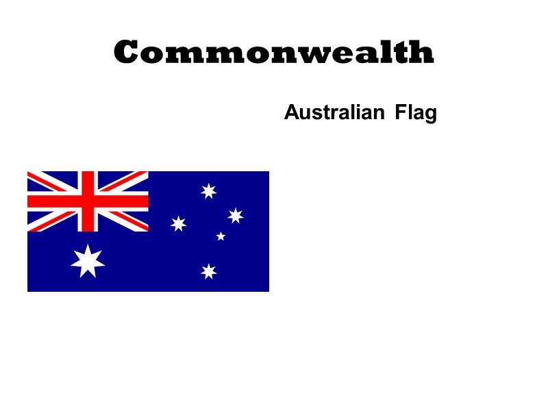 Commonwealth Australian Flag
